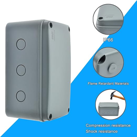 Nineleaf Waterproof Electrical Box, 6PK Outdoor Junction Boxes, IP66 External - Image 6