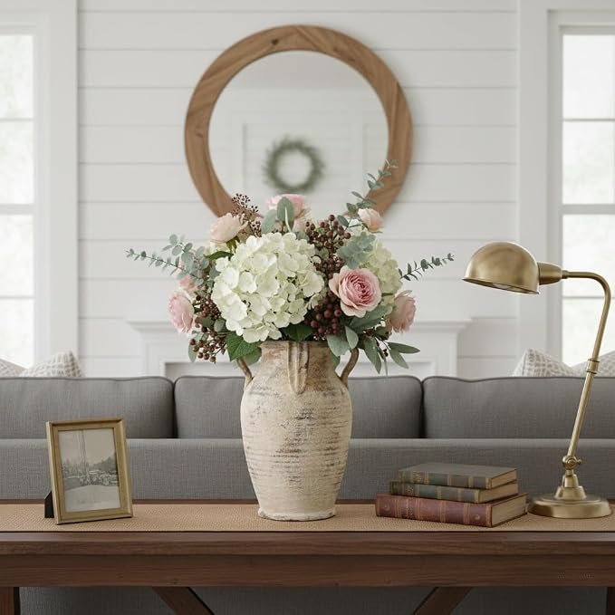 Emotionally Grounded Vase, Vaseking Large Ceramic Rustic Vase - Image 8