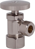 Westbrass A105-20 Round Handle Angle Stop Shut Off Valve, 1/2" Copper Pipe Inlet by Westbrass