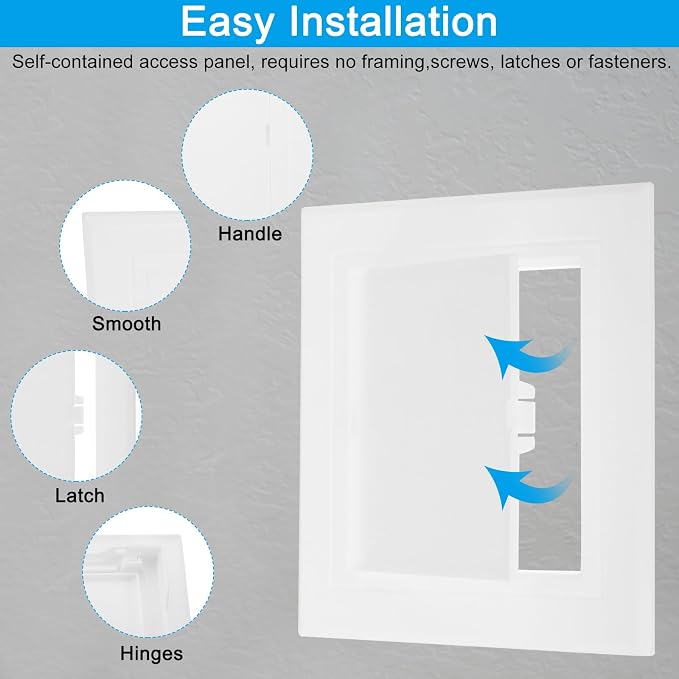 PATIKIL 5x5 inch Removable Hinged Access Panel - Image 4