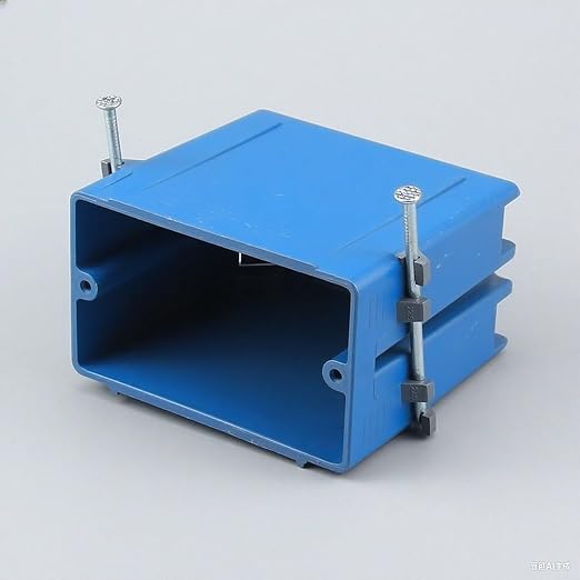 5-Pack-1-Gang PVC Electrical Outlet Box, 18 cu in Blue Switch Box - Image 7