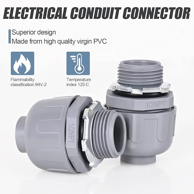 Liquid Tight Connector 1/2 in - Image 2