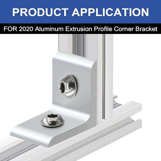 24Pack 2020 Corner Bracket Connector 90Degree Angle Bracket Silver | 20 Series - Image 5