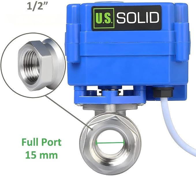U.S. Solid 1/2" Motorized Ball Valve - Image 7
