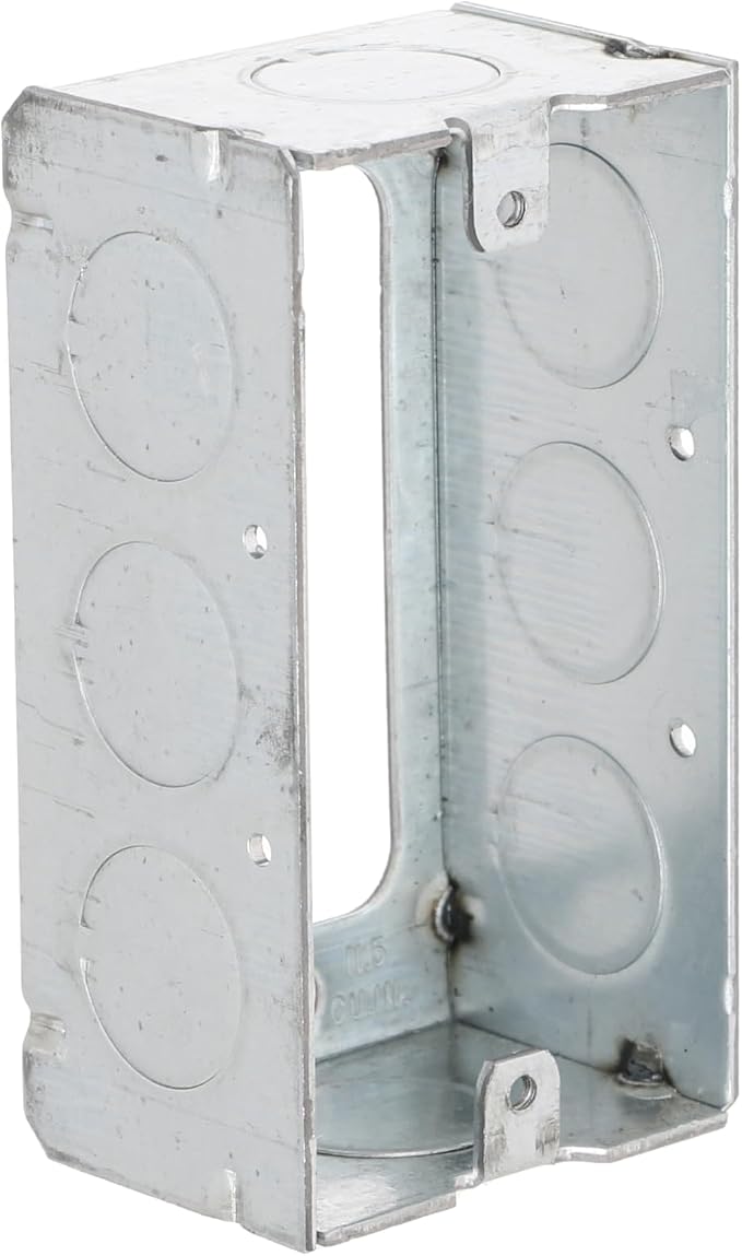RACO 653 1-1/2-Inch Deep Handy Box Extension, 1/2-Inch Knockouts, 4-Inch x by Raco