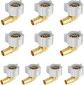 EFIELD 1/2" Pex x 1/2" Female NPT Swivel Elbow | Brass Barb Crimp Fittings by EFIELDPEXTUBING