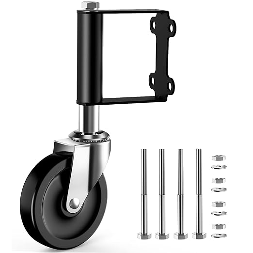 Ronlap Gate Caster Wheels for Wooden Gate, 220 Lbs, Upgraded 4 Inches | Heavy by Ronlap