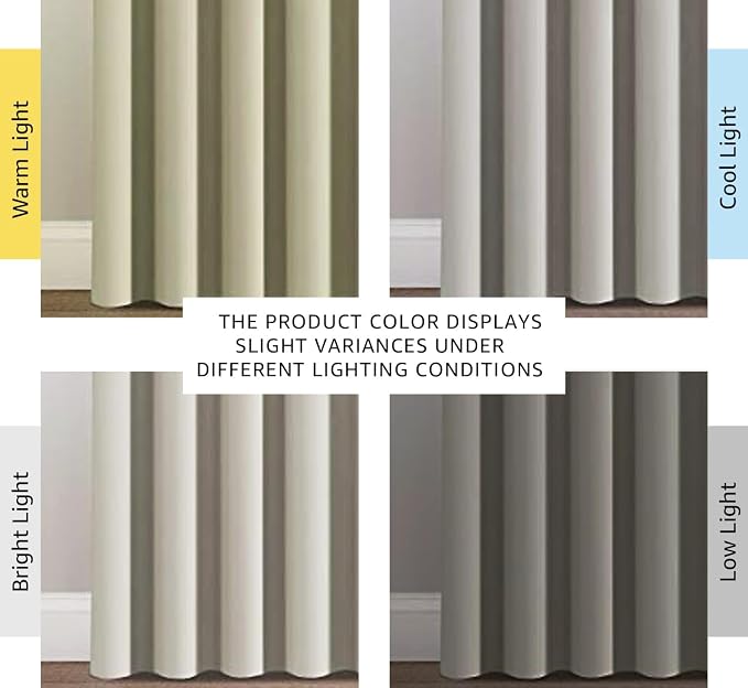 H.VERSAILTEX Blackout Patio Curtains 100 x 102 Inches - Image 3