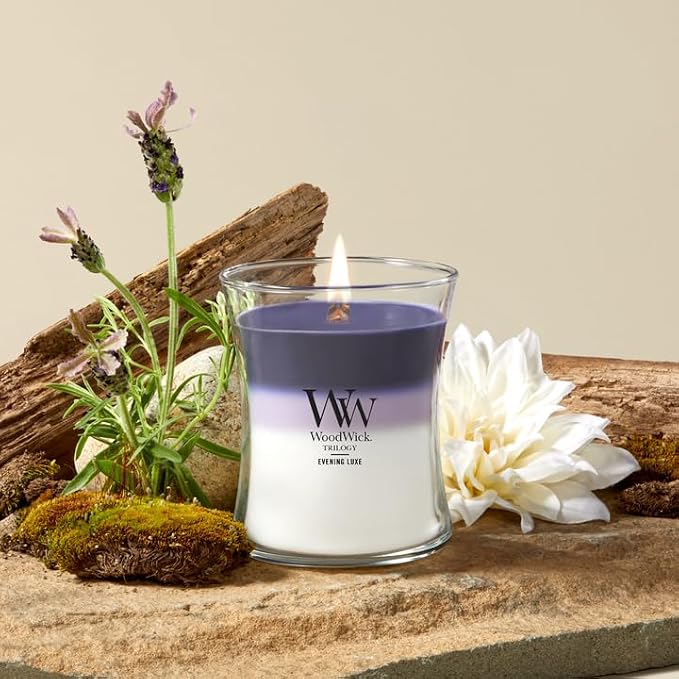 WoodWick Medium Hourglass Candle Evening Luxe - Image 2