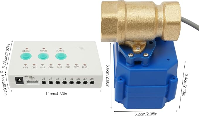 Water Leak Detector with Shutoff Valve, Sensors and Sounds Alarm, Automatic - Image 5
