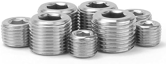 20 Pcs Stainless Steel Pipe Plug Fitting Assortment Kit, 5 Sizes 1/8" 1/4" 3/8" - Image 6