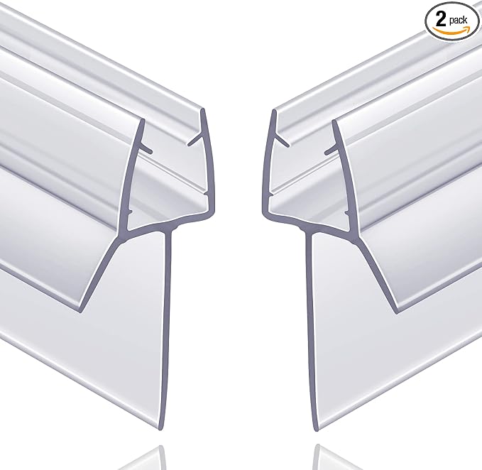 2-Pack Butecare Frameless Shower Door Bottom Seal by Butecare