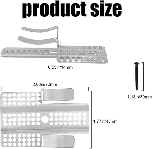 Drywall Fasteners for Damaged Wall Repair, Clips for Backing, Drywall Repair - Image 7