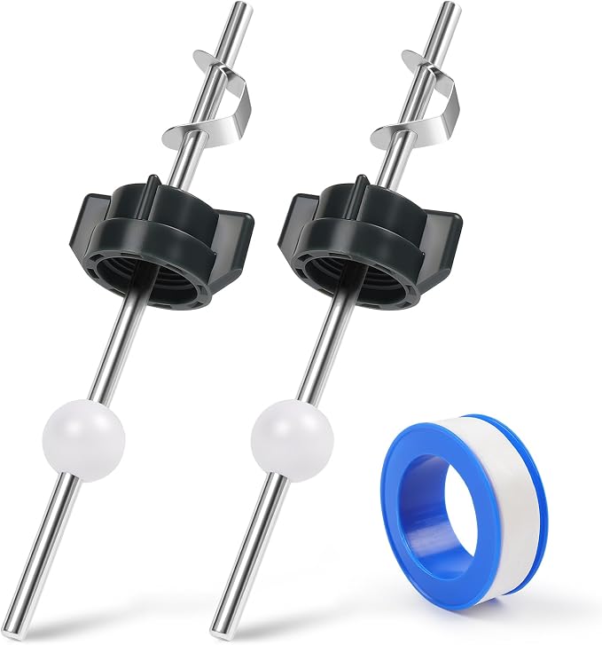 2 Pcs Sink Pivot Rod Replacement, 18MM Ball, Pop Up Center Piece Assembly by Unknown