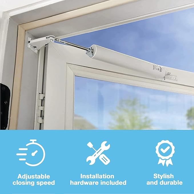 Wright Products Heavy-Duty Pneumatic Storm Door Closer – Durable, Adjustable - Image 3
