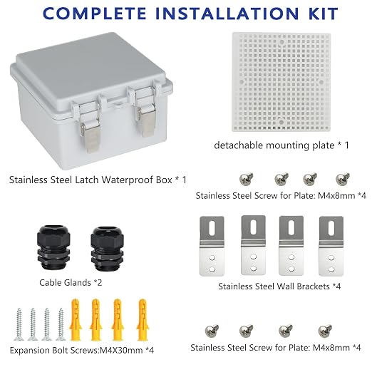 Electrical Junction Box, IP67 Waterproof Outdoor Box ABS Plastic Enclosure - Image 7
