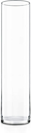 CYS EXCEL Cylinder Clear Glass Vase | Multiple Size Choices Glass Flower Vase by CYSEXCEL%C2%AE