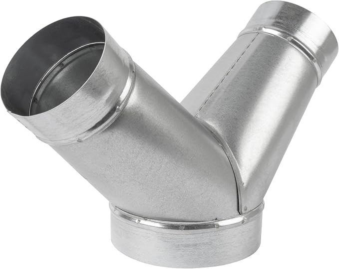 45° Degree Ø6 x 4 x 4 Inch Y Shape Duct Splitter by HVACOV