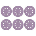 HARFINGTON 25Pcs 5Inch Sanding Disc 8 Hole 150Grit Purple Aluminum Oxide | Hook by HARFINGTON