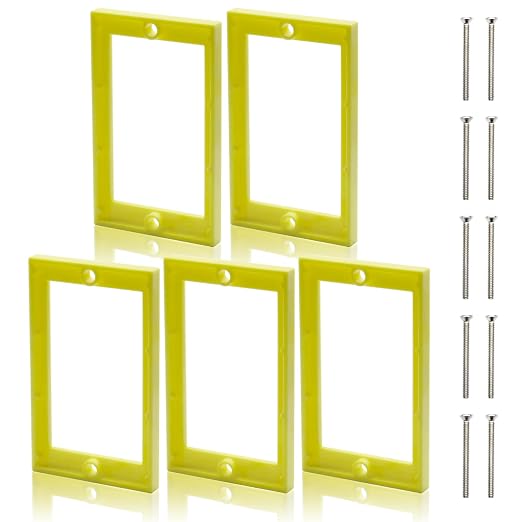 HXH Single Gang Receptacle Outlet Box Extender, 1/4 Inch, 5 Pack | by HUIXHAO
