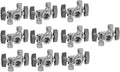 5/8" OD Comp X 3/8" Comp X 1/4" Comp Double Handles 1/4 Turn Angle Stop Water by EZ-FLUIDPlumbingProducts