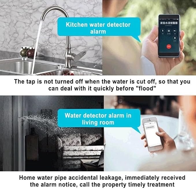 Wireless Water Detector, 433MHz Radio Water Leak Sensor | ABS Flood Alarm - Image 4
