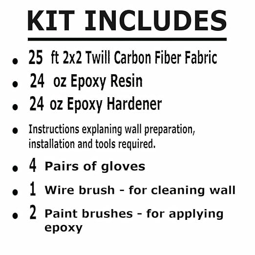 25 ft - Carbon Fiber-Basement Wall Crack Repair Kit - Carbon Fiber Foundation - Image 2