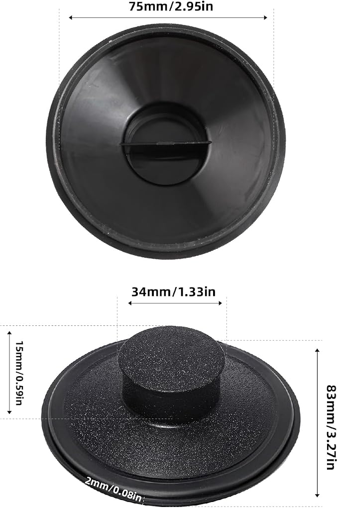 RQYEKDO 3‑1/2" Kitchen Sink Stopper Universal Drain Plug 2 Pack - Image 6