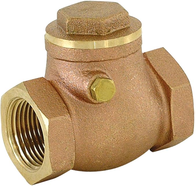Eastman Brass Swing Check Valve, 3/4 Inch IPS, Brass Plumbing Fitting by EZ-FLO