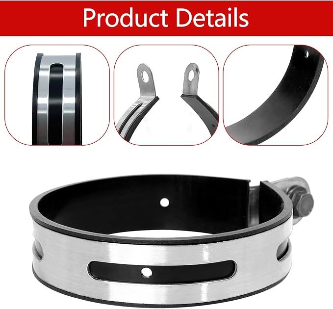 Motorcycle Bracket Hanger, 115mm Motorcycle Exhaust Clamp | Motorcycle Exhaust - Image 3