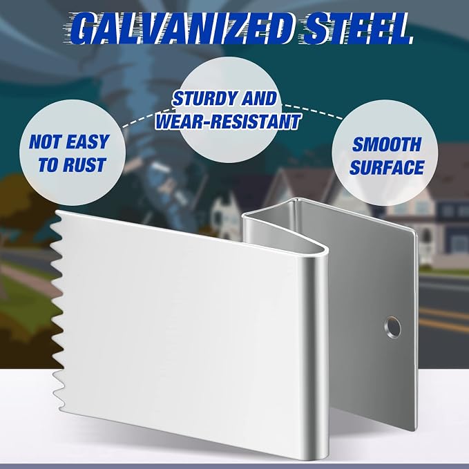 Universal Hurricane Shutters for Windows Exterior, Window Clips, Hurricane - Image 3