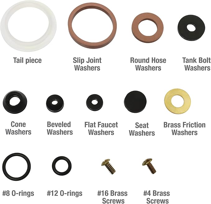 DANCO Home Rubber Washers Assortment I 42-Piece I 80817 - Image 4
