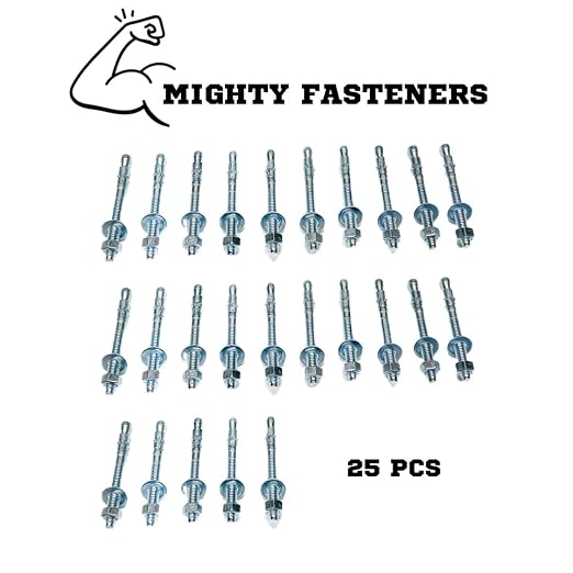 MIGHTY FASTENERS Zinc-Plated Steel Wedge Anchors, 3/8" X 3-3/4" - Image 3