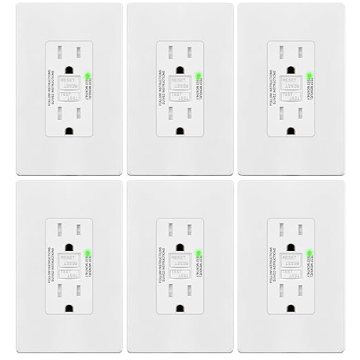 TG GFCI Outlet 15 Amp, Electrical Tamper-Resistant Receptacle, Self-Test | by TG