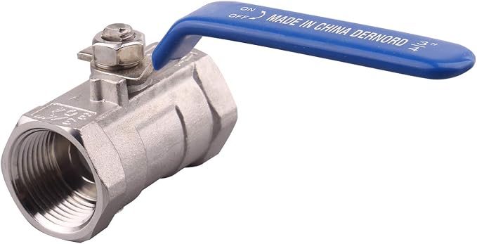 DERNORD Stainless Steel Ball Valve 1PC Type NPT Standard Port - Image 5