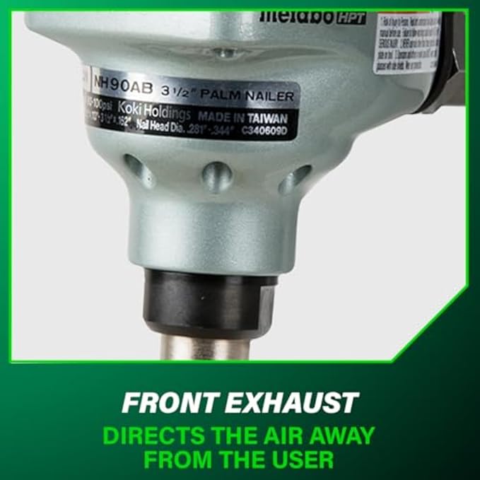 Metabo HPT Palm Nailer, Magnetic Nose 360° Swivel, Joist Hangers, NH90AB | - Image 9