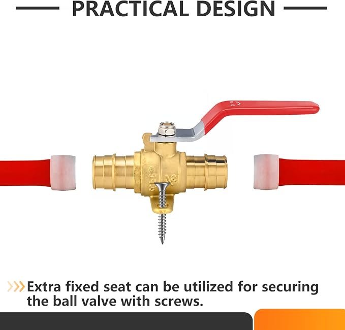 2PC HeSun 3/4 Inch PEX-A Expansion Ball Valve - Image 6