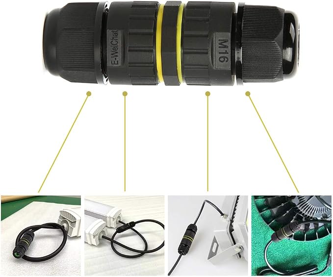IP68 Outdoor Waterproof Junction Box Electrical Cable Connector, M16 - Image 7