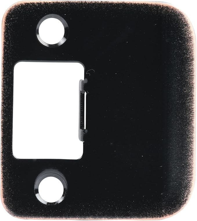 Oil Rubbed Bronze 1-1/2" Inch Extended Lip Strike Plate Round Radius Corners by Designers+Impressions