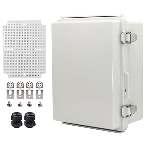 Waterproof Electrical Box with Mounting Plate, IP67 Junction Box Stainless by YETLEBOX