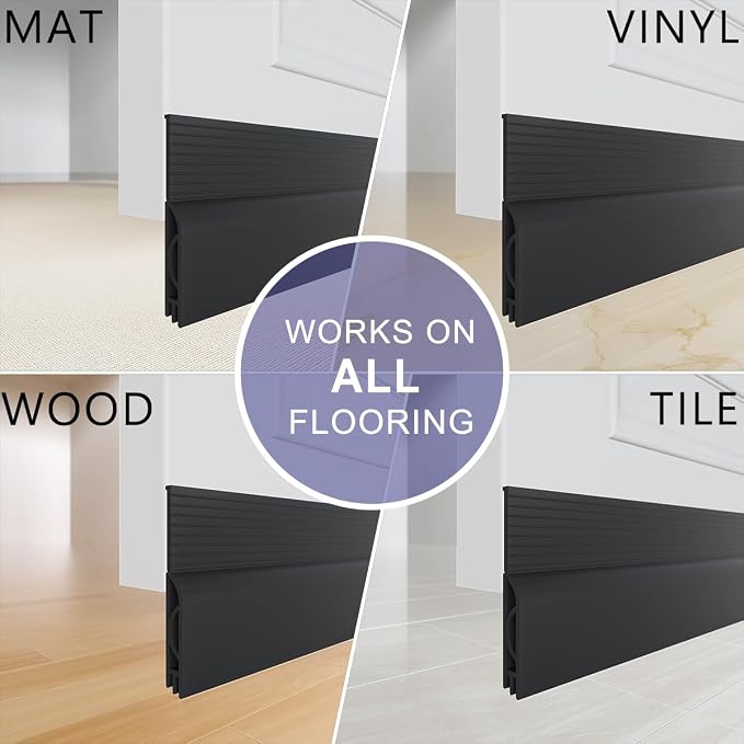 Door Draft Stopper, Adjustable Door Sweep - Image 9