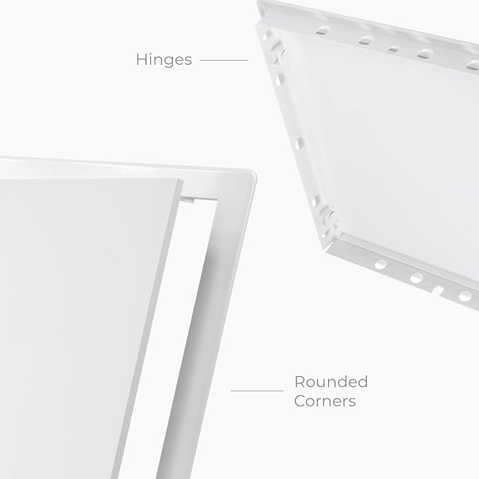 12x12 Inch White Access Panel for Drywall – ABS Plastic Square Wall, Ceiling - Image 5