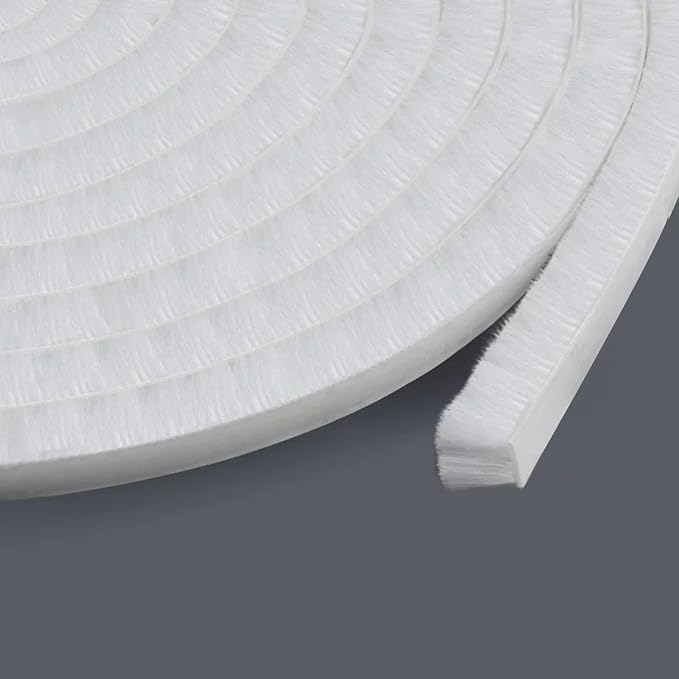 0.6Inch Brush Weather Stripping, Window Insulation Seal, Card-Slot Seal Strip by Unknown