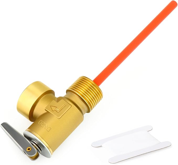 GASHER 3/4" NPT RV Water Heater Temperature & Pressure Relief Valve by GASHER