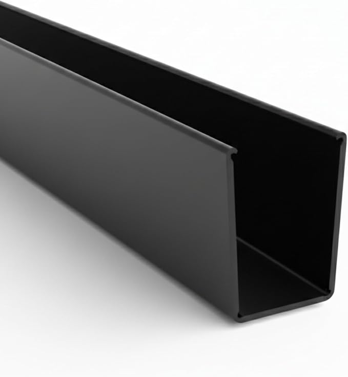 KC Hardware Aluminum Top U Channel Frame 5/8" Wide x 1" Tall by KCHardware