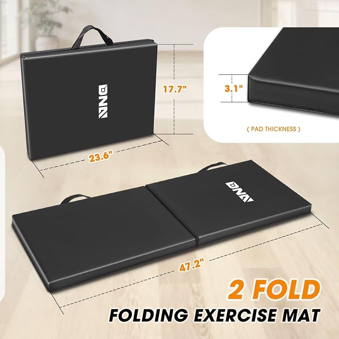 DNA Motoring Foldable Soft Kneeling Pad Mat Extra Thick Foam Knee Pad Mat Water - Image 2
