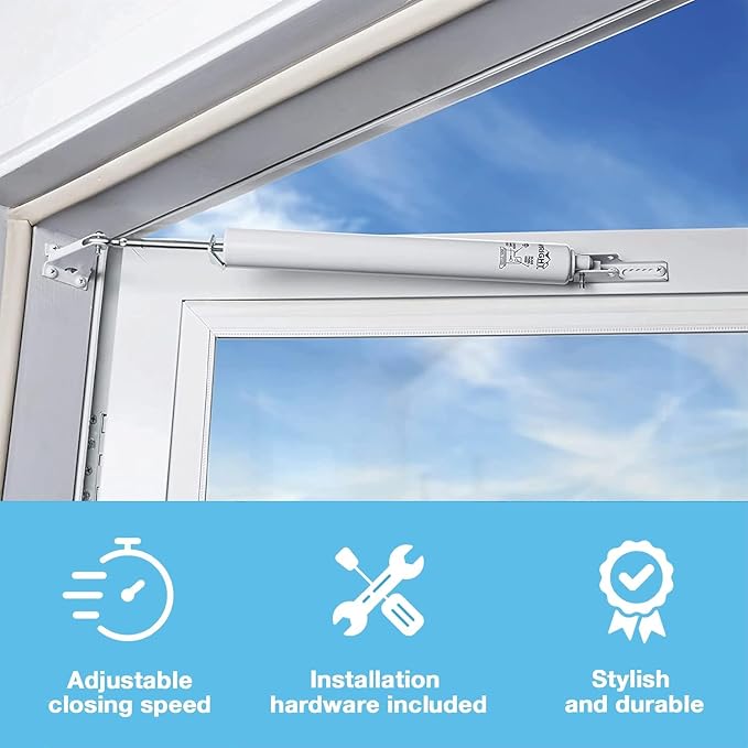 Wright Products Standard Duty Pneumatic Screen & Storm Door Closer – Adjustable - Image 3