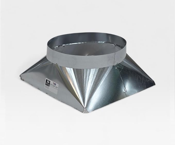 20"x19"-16" Square-to-Round Duct Transition Adapter - Image 2