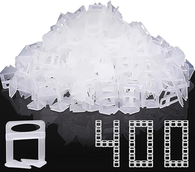DGSL Tile Leveling System, 400-Piece Tile Spacers Clips 1/16 Inch Tile Tools by DGSL