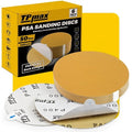 6-Inch 400-Grit Gold PSA Sanding Discs, 50 Pack – Pro-Grade Self-Adhesive by TPmax